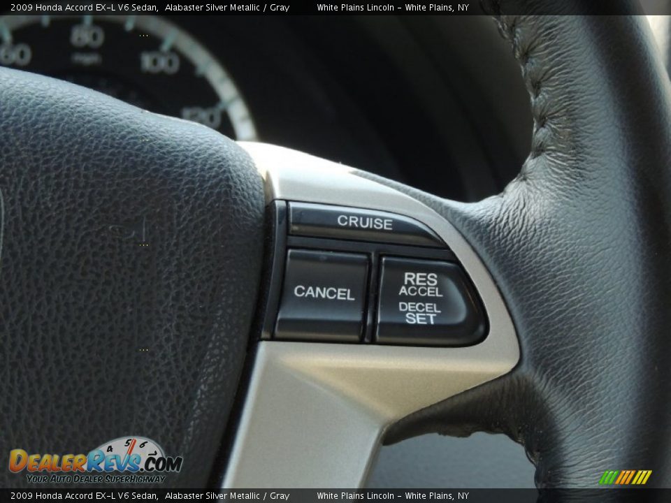 2009 Honda Accord EX-L V6 Sedan Alabaster Silver Metallic / Gray Photo #21