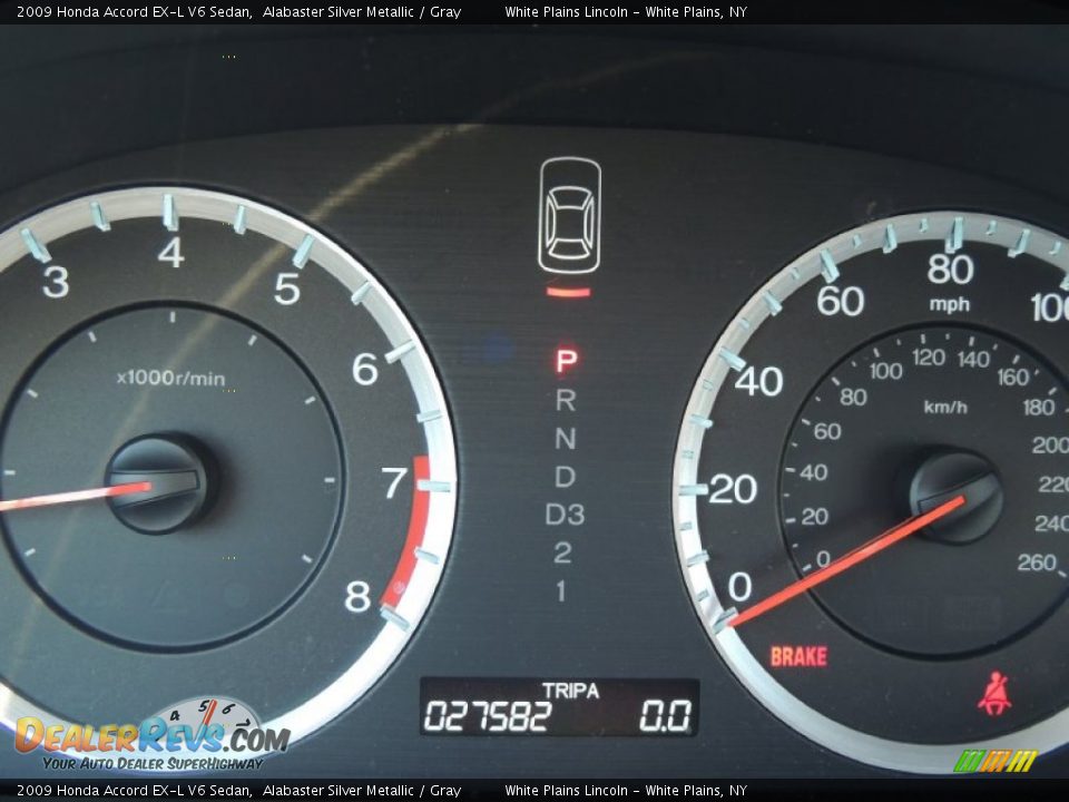 2009 Honda Accord EX-L V6 Sedan Alabaster Silver Metallic / Gray Photo #22