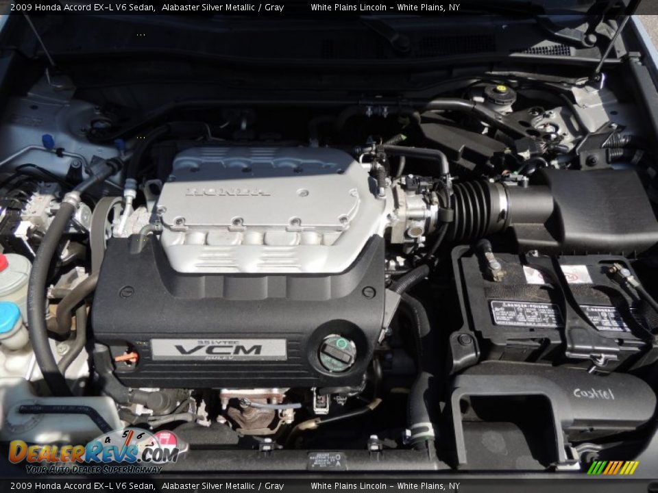 2009 Honda Accord EX-L V6 Sedan Alabaster Silver Metallic / Gray Photo #23