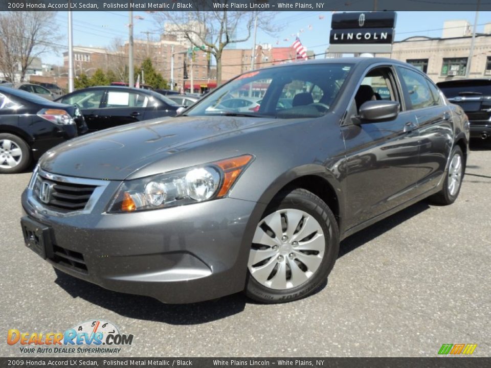 2009 Honda Accord LX Sedan Polished Metal Metallic / Black Photo #1