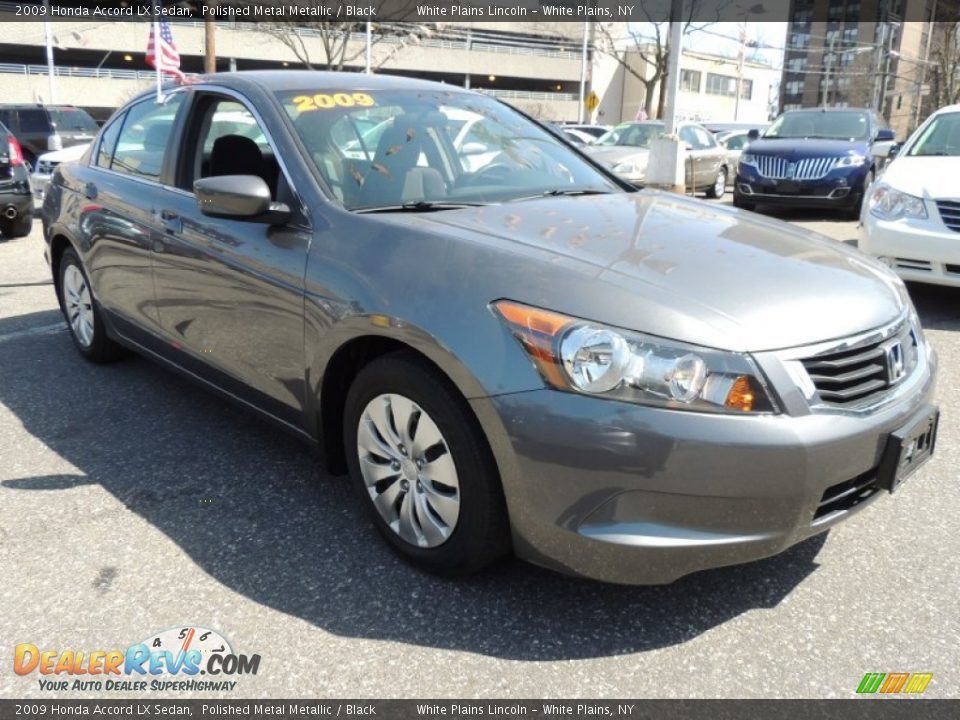 2009 Honda Accord LX Sedan Polished Metal Metallic / Black Photo #4