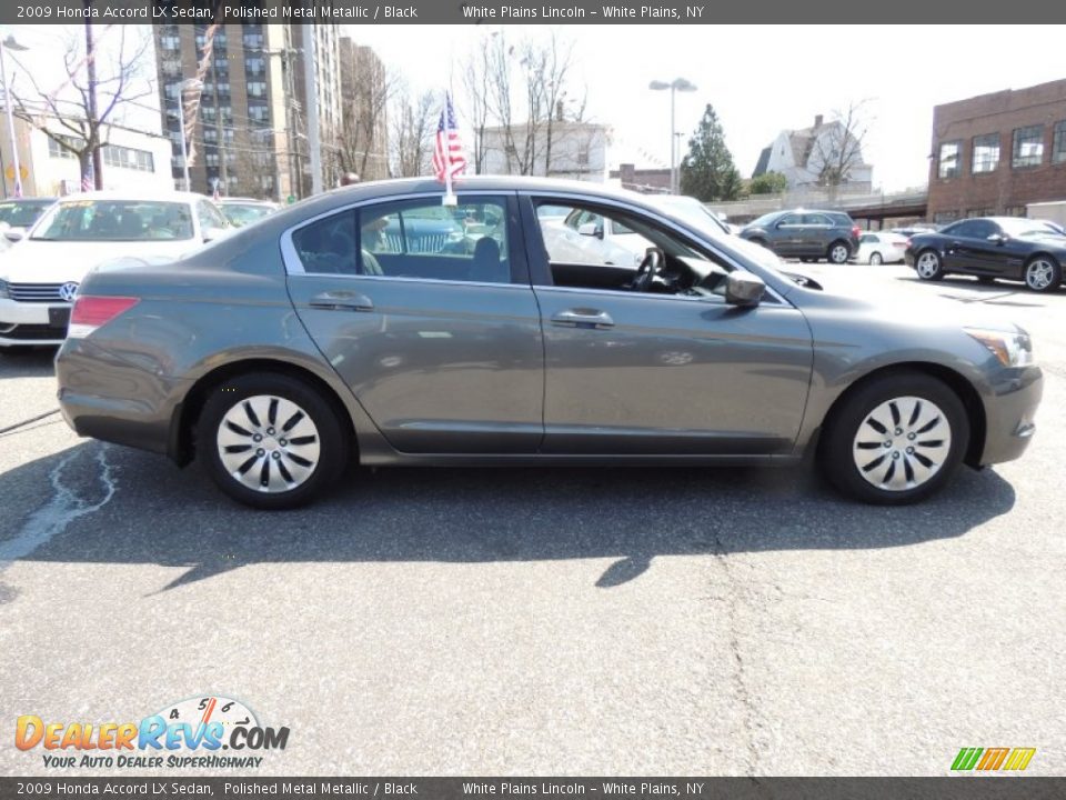 2009 Honda Accord LX Sedan Polished Metal Metallic / Black Photo #5