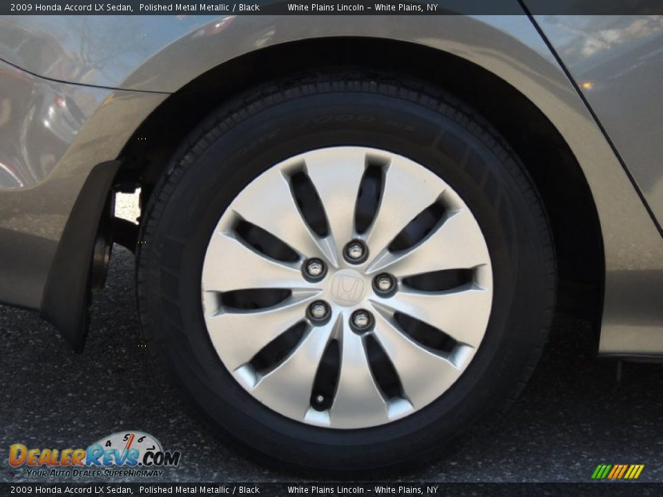 2009 Honda Accord LX Sedan Polished Metal Metallic / Black Photo #6