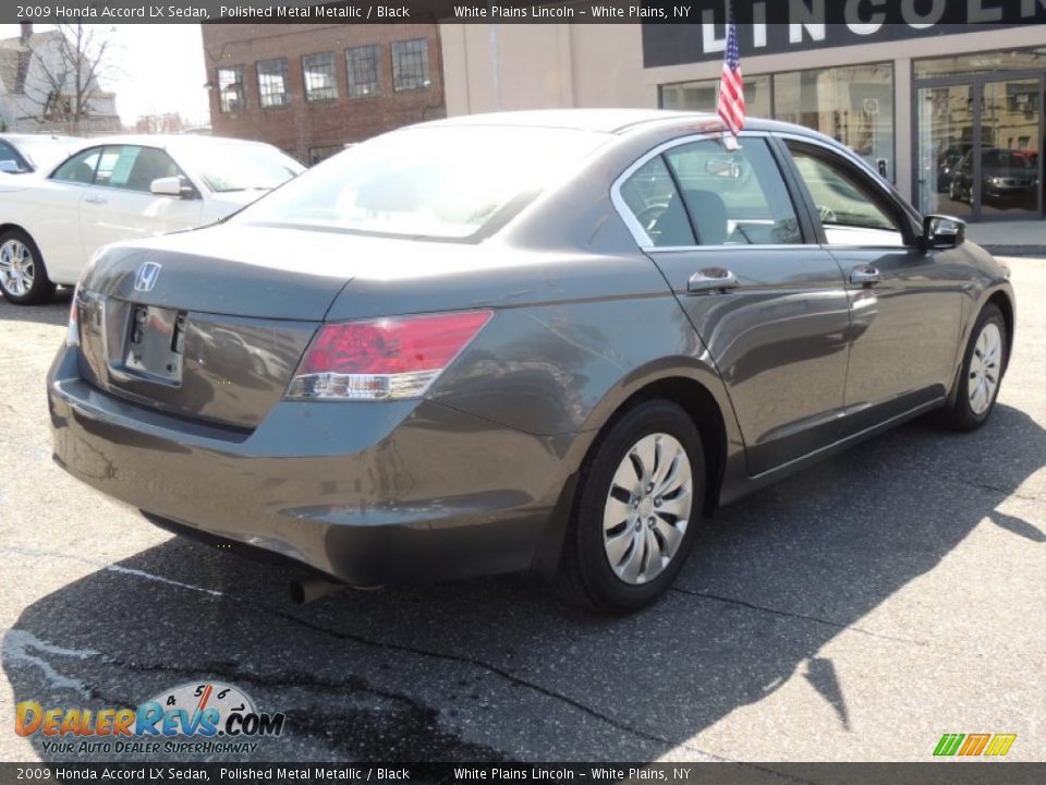 2009 Honda Accord LX Sedan Polished Metal Metallic / Black Photo #7