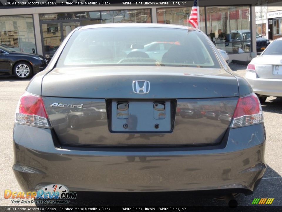 2009 Honda Accord LX Sedan Polished Metal Metallic / Black Photo #8