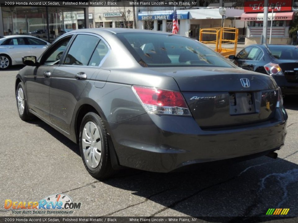 2009 Honda Accord LX Sedan Polished Metal Metallic / Black Photo #9
