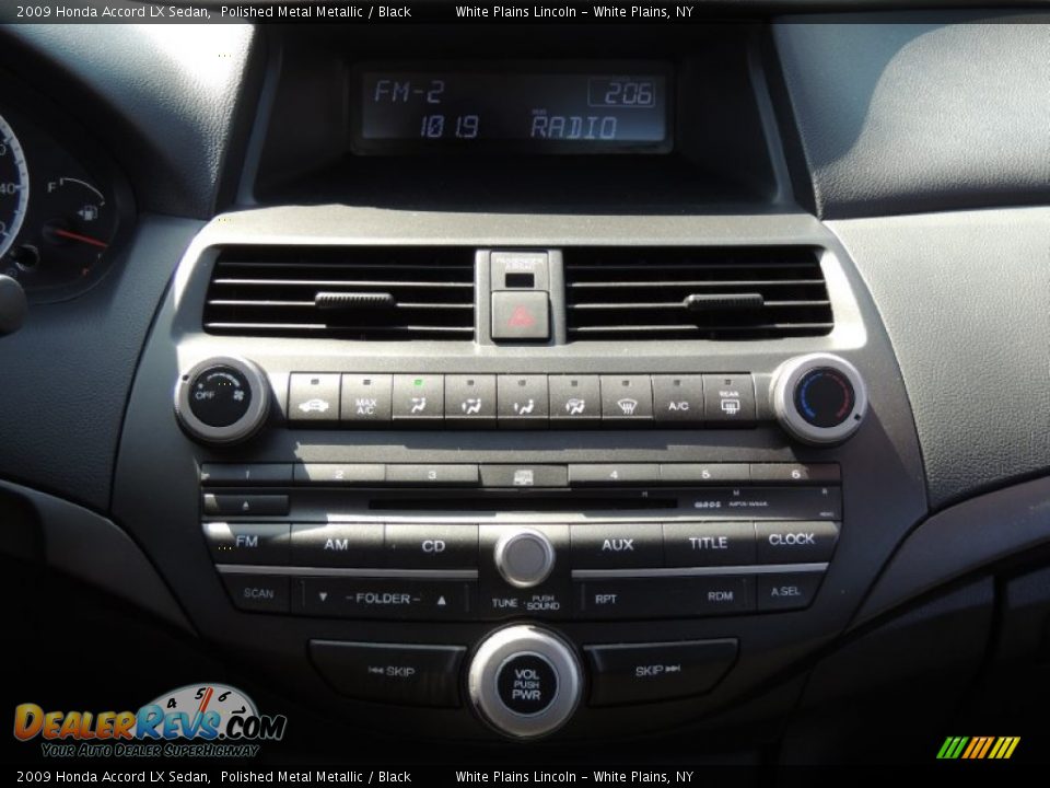 2009 Honda Accord LX Sedan Polished Metal Metallic / Black Photo #18