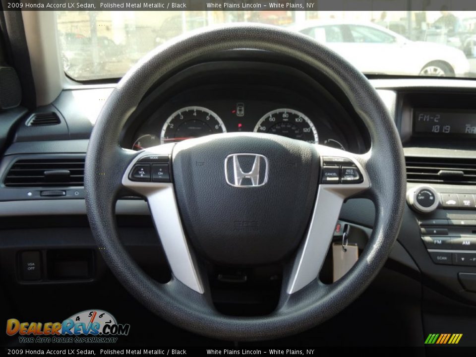 2009 Honda Accord LX Sedan Polished Metal Metallic / Black Photo #20