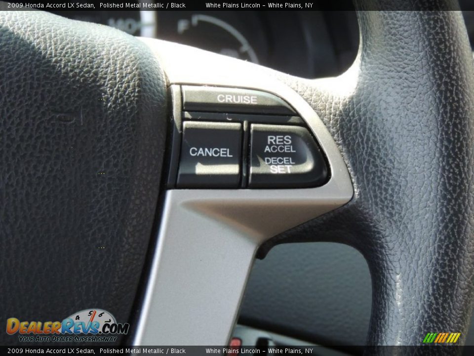 2009 Honda Accord LX Sedan Polished Metal Metallic / Black Photo #22