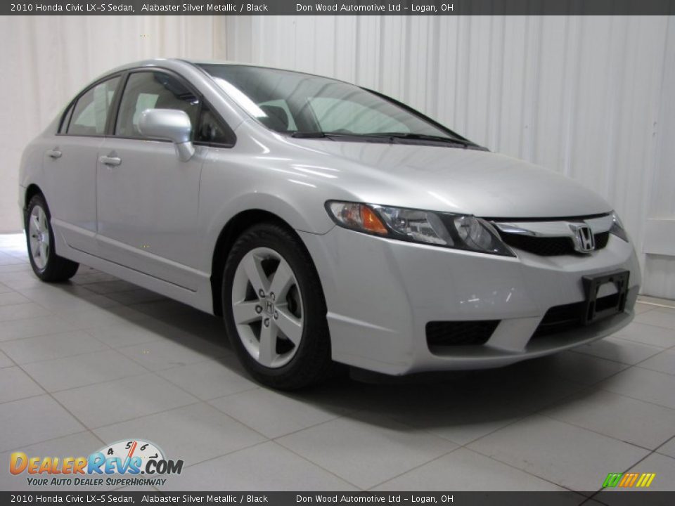 2010 Honda Civic LX-S Sedan Alabaster Silver Metallic / Black Photo #1