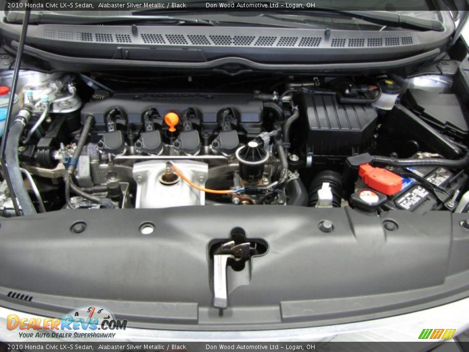 2010 Honda Civic LX-S Sedan Alabaster Silver Metallic / Black Photo #3