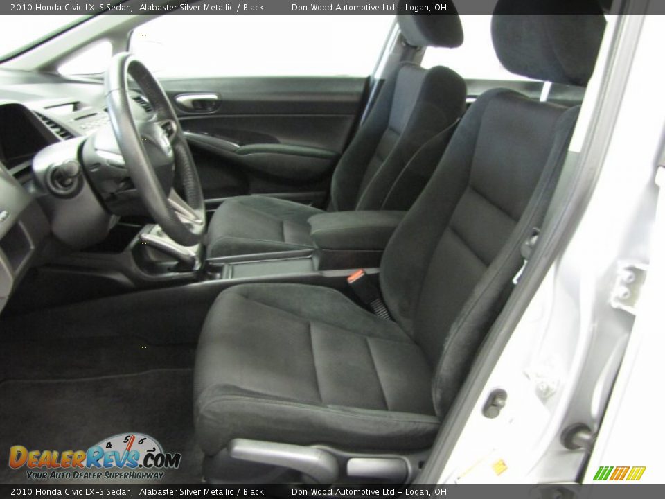 2010 Honda Civic LX-S Sedan Alabaster Silver Metallic / Black Photo #5