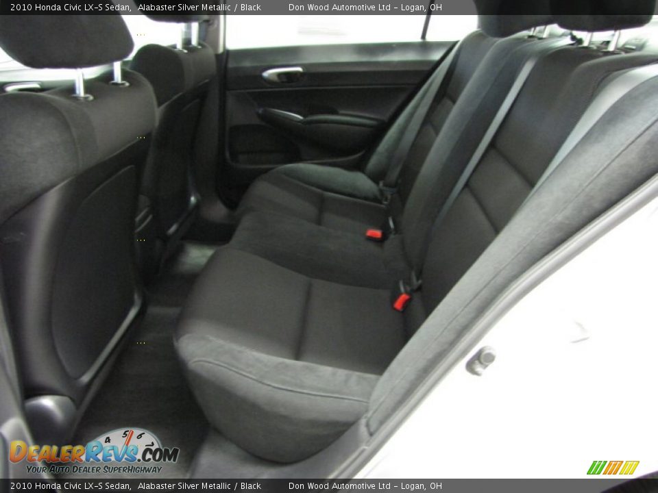 2010 Honda Civic LX-S Sedan Alabaster Silver Metallic / Black Photo #6