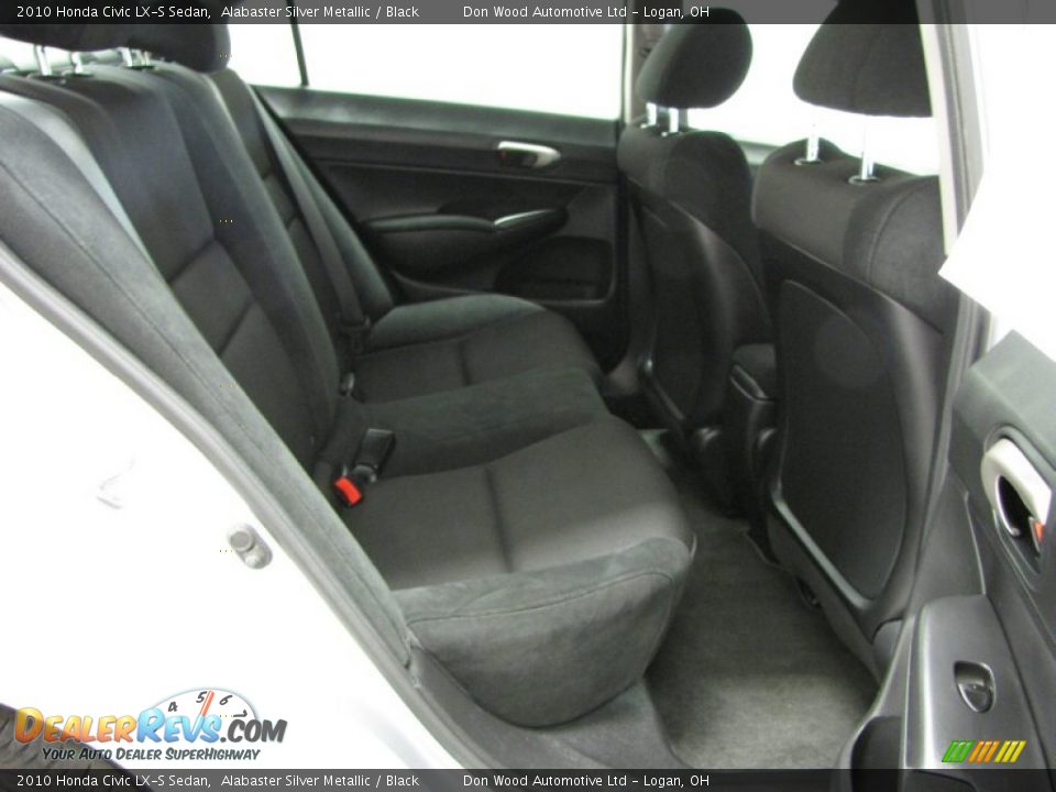 2010 Honda Civic LX-S Sedan Alabaster Silver Metallic / Black Photo #7