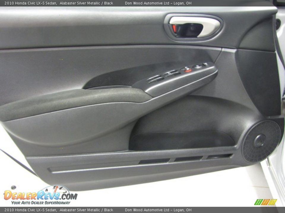 2010 Honda Civic LX-S Sedan Alabaster Silver Metallic / Black Photo #9
