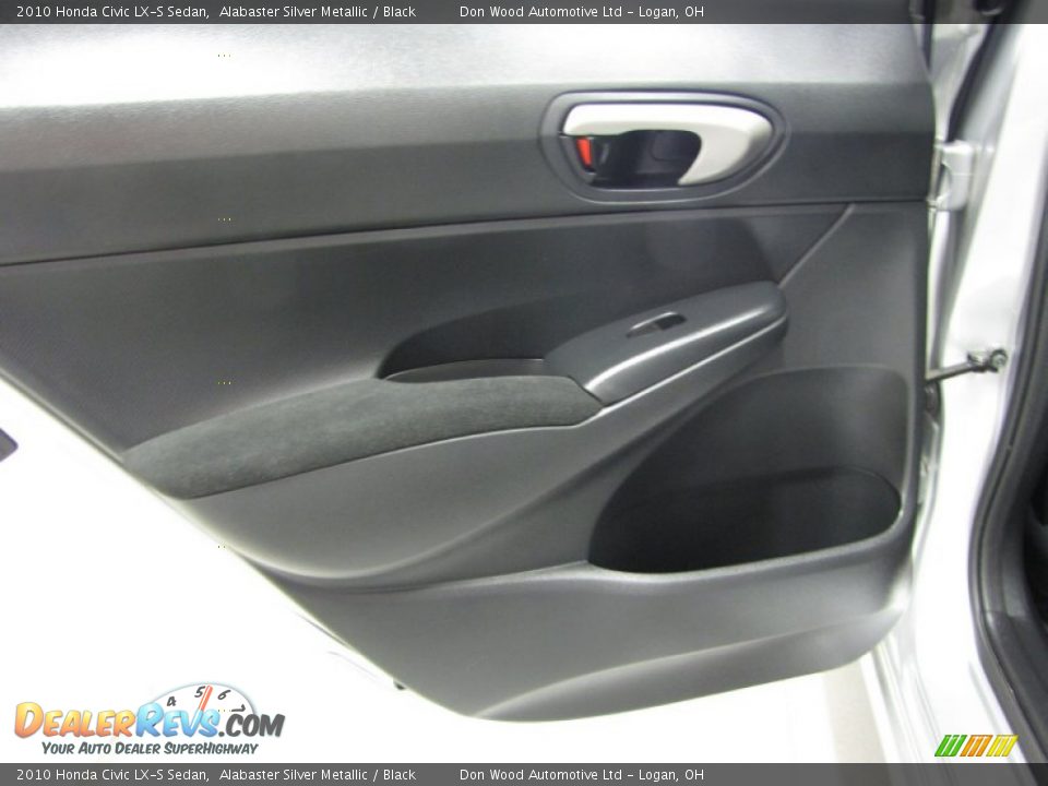 2010 Honda Civic LX-S Sedan Alabaster Silver Metallic / Black Photo #10