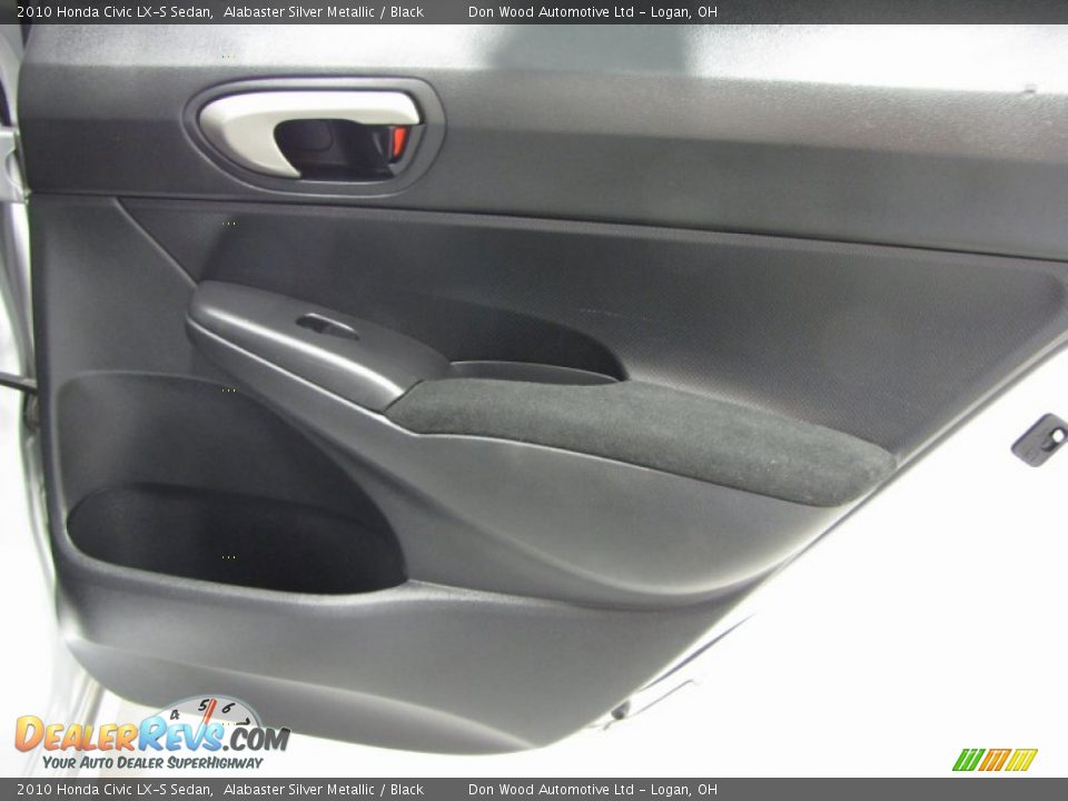 2010 Honda Civic LX-S Sedan Alabaster Silver Metallic / Black Photo #11