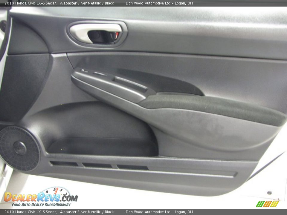 2010 Honda Civic LX-S Sedan Alabaster Silver Metallic / Black Photo #12