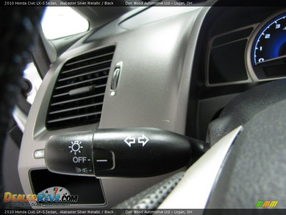 2010 Honda Civic LX-S Sedan Alabaster Silver Metallic / Black Photo #15