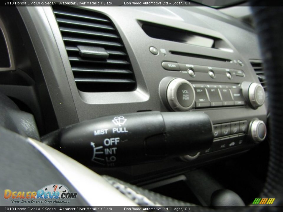 2010 Honda Civic LX-S Sedan Alabaster Silver Metallic / Black Photo #16