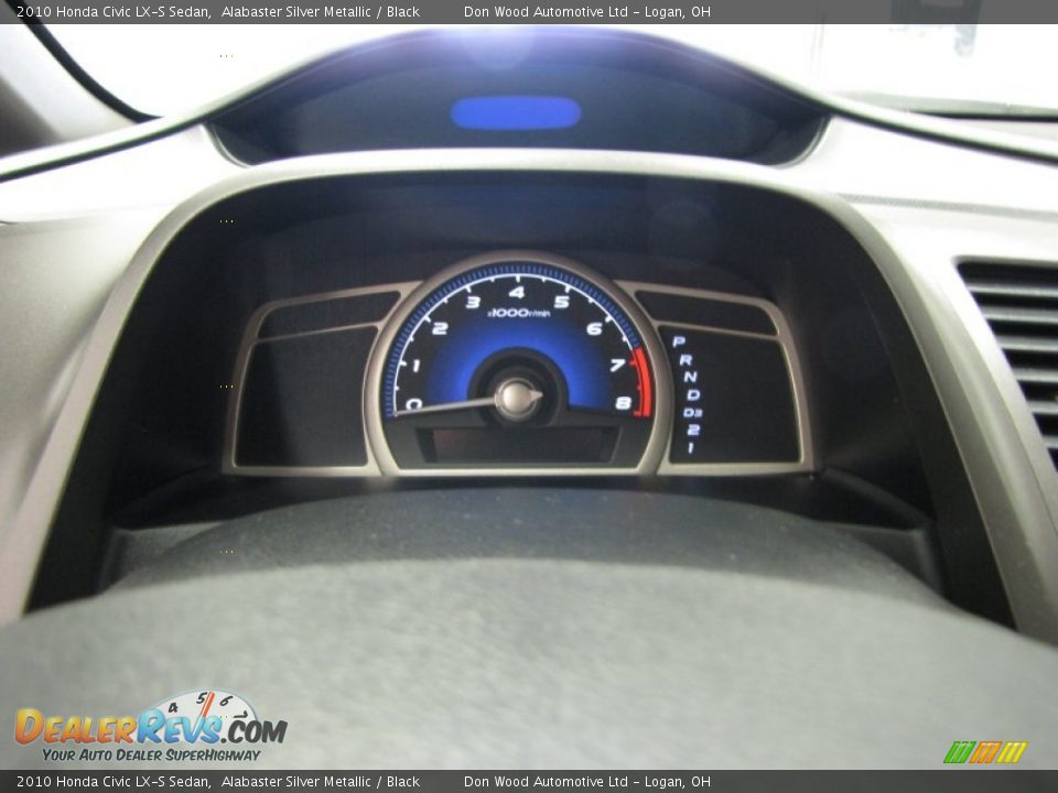 2010 Honda Civic LX-S Sedan Alabaster Silver Metallic / Black Photo #17