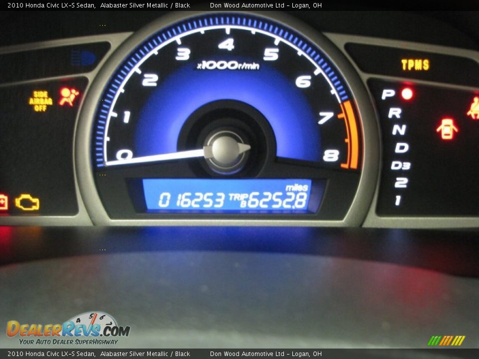 2010 Honda Civic LX-S Sedan Alabaster Silver Metallic / Black Photo #18