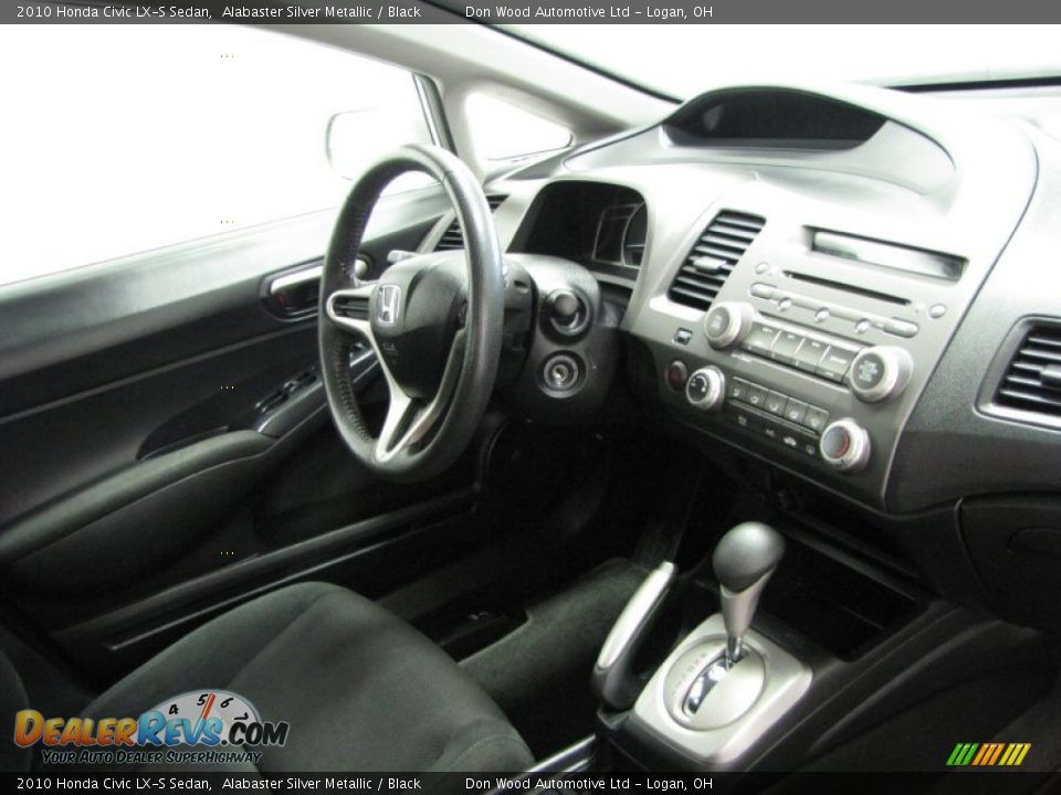 2010 Honda Civic LX-S Sedan Alabaster Silver Metallic / Black Photo #19