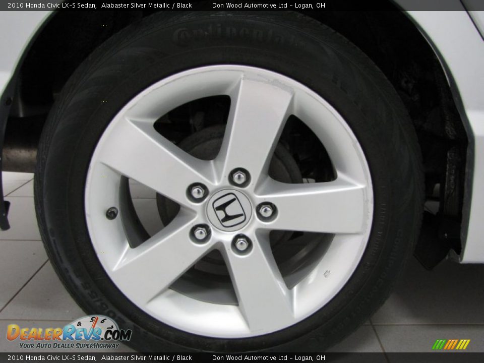 2010 Honda Civic LX-S Sedan Alabaster Silver Metallic / Black Photo #21