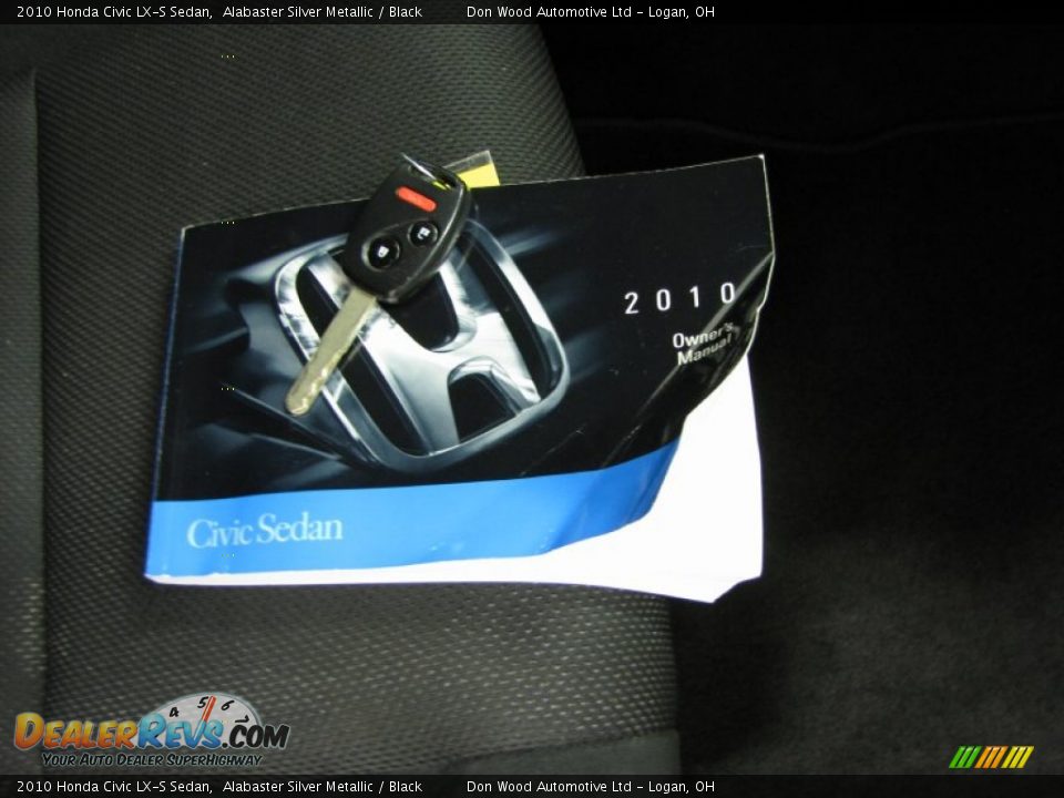 2010 Honda Civic LX-S Sedan Alabaster Silver Metallic / Black Photo #25