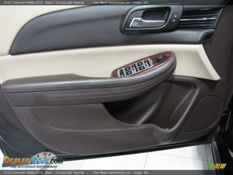 2013 Chevrolet Malibu ECO Black / Cocoa/Light Neutral Photo #9