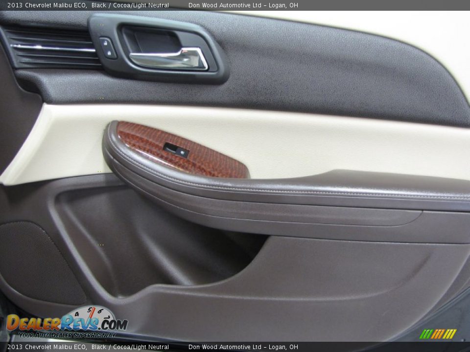 2013 Chevrolet Malibu ECO Black / Cocoa/Light Neutral Photo #13