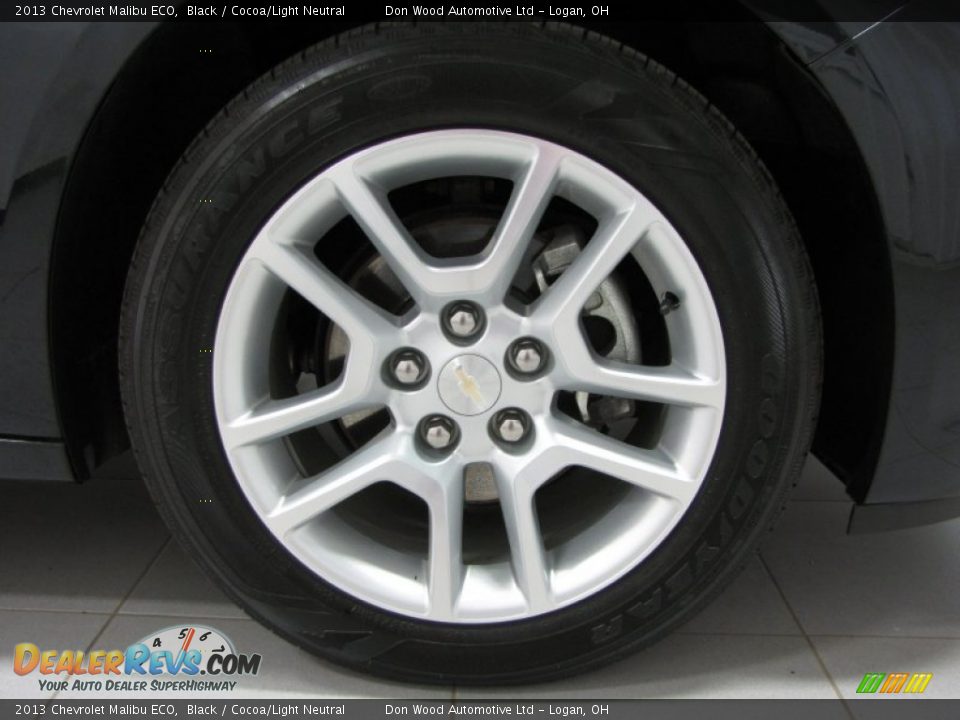 2013 Chevrolet Malibu ECO Black / Cocoa/Light Neutral Photo #23