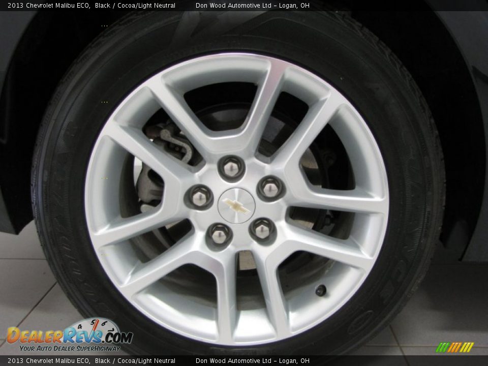2013 Chevrolet Malibu ECO Black / Cocoa/Light Neutral Photo #25