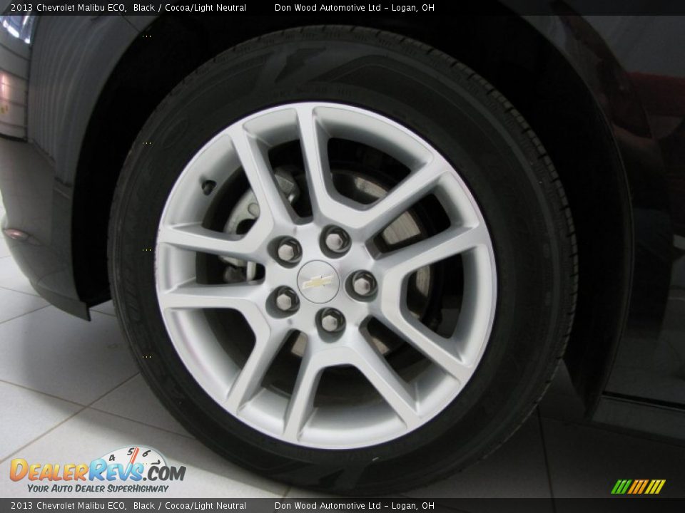 2013 Chevrolet Malibu ECO Black / Cocoa/Light Neutral Photo #26
