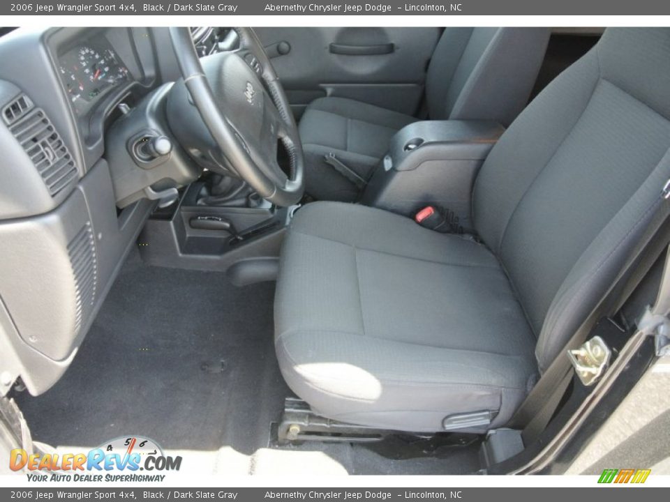 2006 Jeep Wrangler Sport 4x4 Black / Dark Slate Gray Photo #7