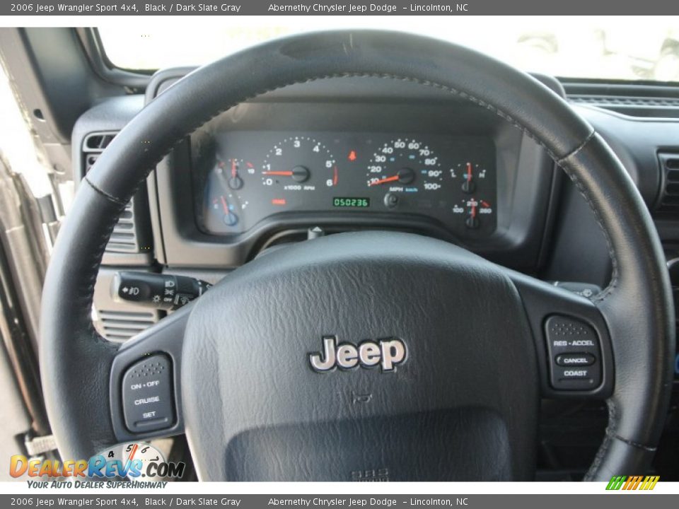 2006 Jeep Wrangler Sport 4x4 Black / Dark Slate Gray Photo #13