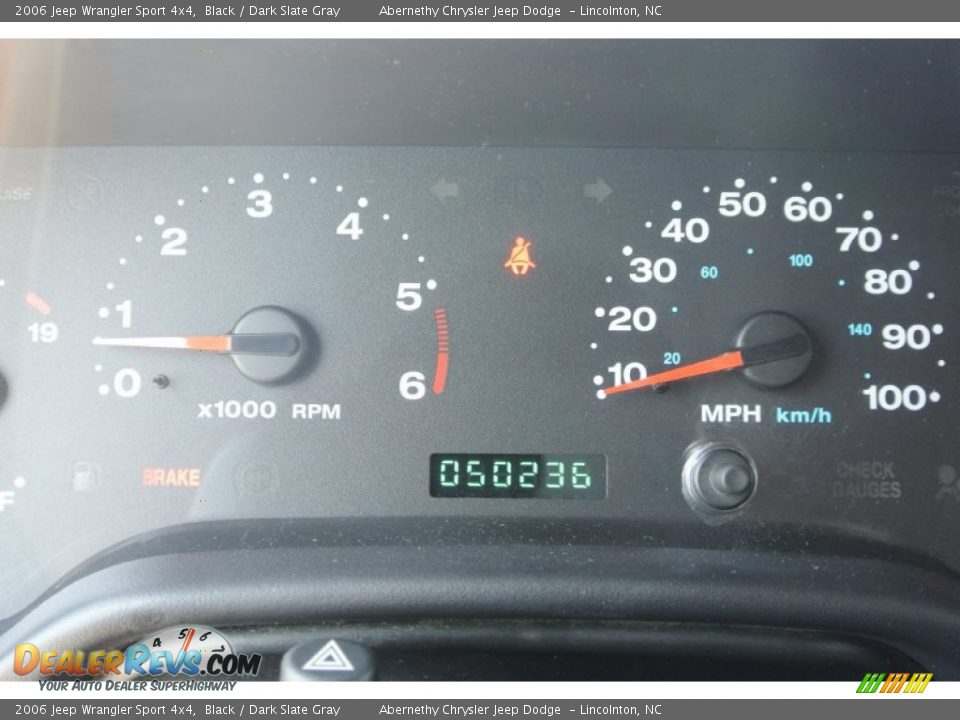 2006 Jeep Wrangler Sport 4x4 Black / Dark Slate Gray Photo #14