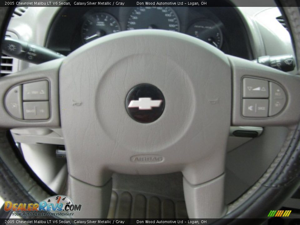 2005 Chevrolet Malibu LT V6 Sedan Galaxy Silver Metallic / Gray Photo #12