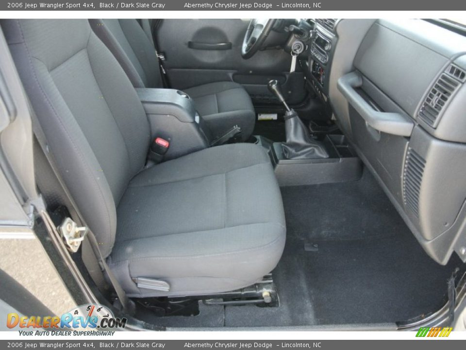 2006 Jeep Wrangler Sport 4x4 Black / Dark Slate Gray Photo #17