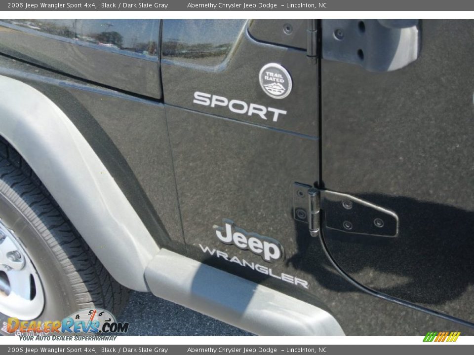 2006 Jeep Wrangler Sport 4x4 Black / Dark Slate Gray Photo #21
