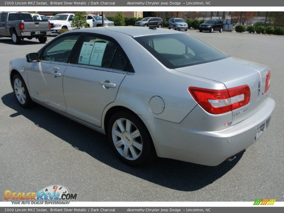 2009 Lincoln MKZ Sedan Brilliant Silver Metallic / Dark Charcoal Photo #4