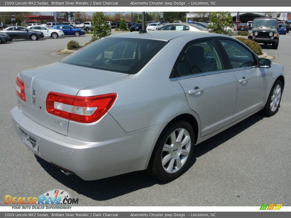 2009 Lincoln MKZ Sedan Brilliant Silver Metallic / Dark Charcoal Photo #5