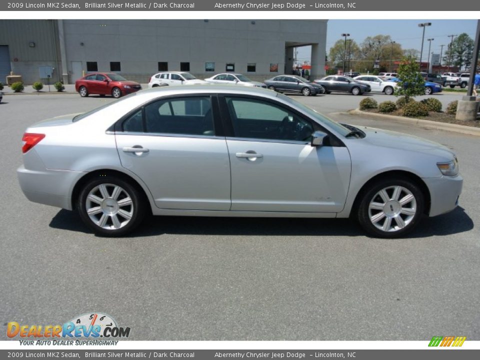 2009 Lincoln MKZ Sedan Brilliant Silver Metallic / Dark Charcoal Photo #6
