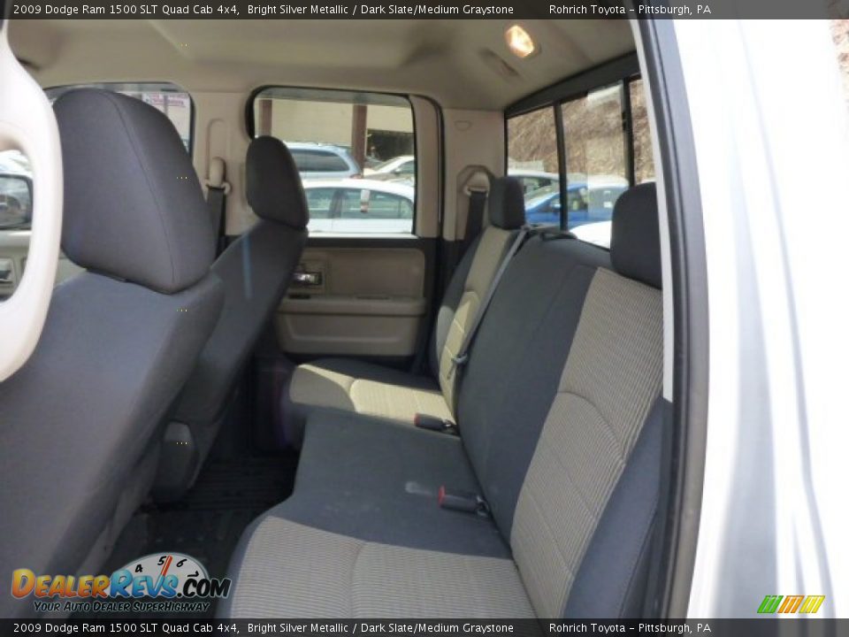 2009 Dodge Ram 1500 SLT Quad Cab 4x4 Bright Silver Metallic / Dark Slate/Medium Graystone Photo #5