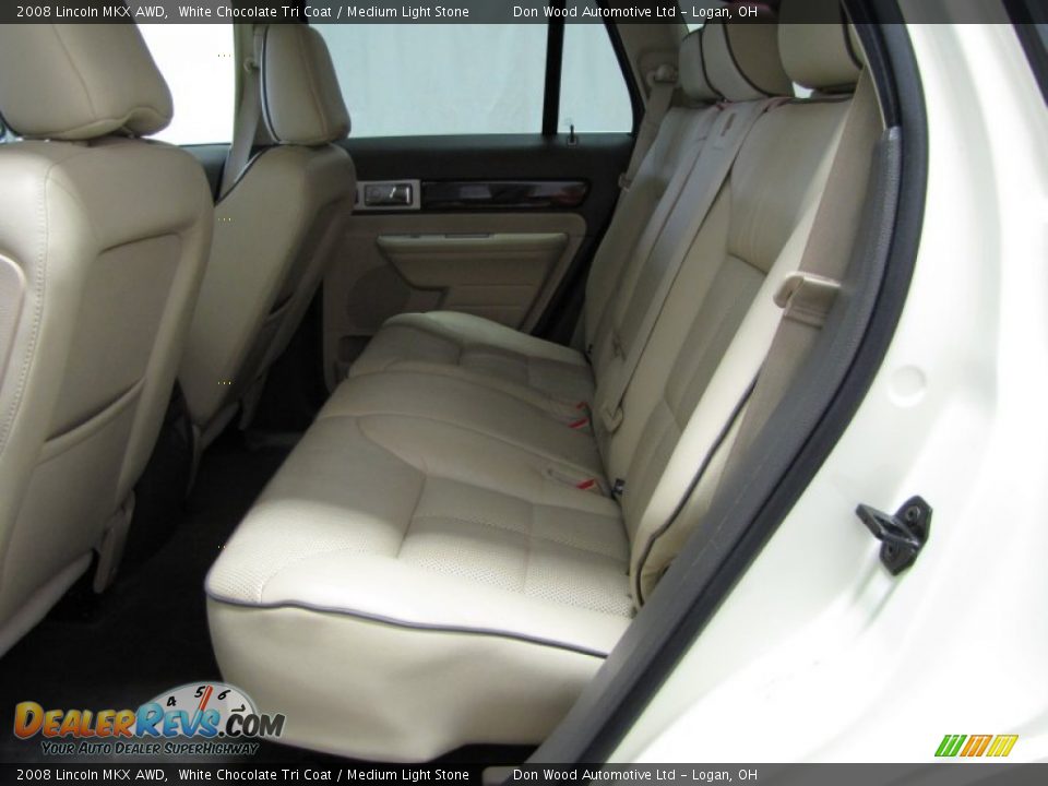 2008 Lincoln MKX AWD White Chocolate Tri Coat / Medium Light Stone Photo #6