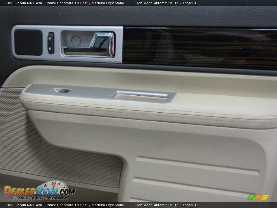 2008 Lincoln MKX AWD White Chocolate Tri Coat / Medium Light Stone Photo #7