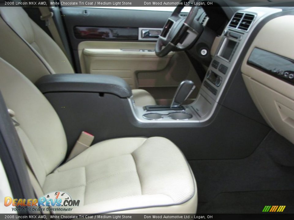2008 Lincoln MKX AWD White Chocolate Tri Coat / Medium Light Stone Photo #9