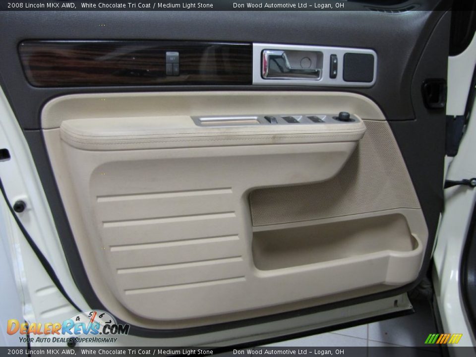 2008 Lincoln MKX AWD White Chocolate Tri Coat / Medium Light Stone Photo #10
