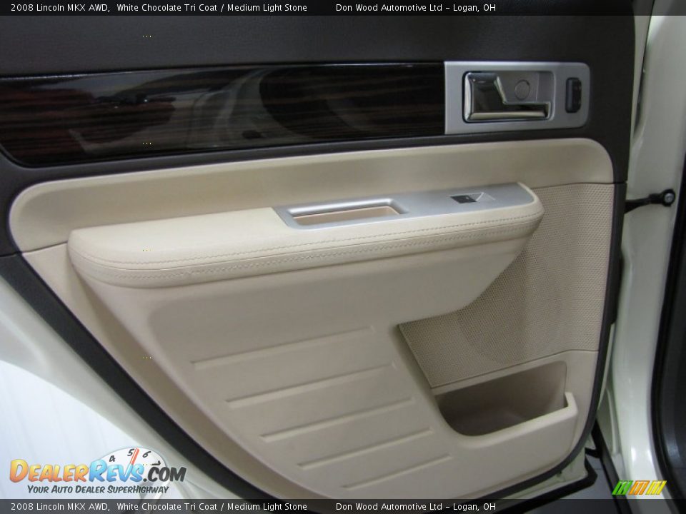 2008 Lincoln MKX AWD White Chocolate Tri Coat / Medium Light Stone Photo #12