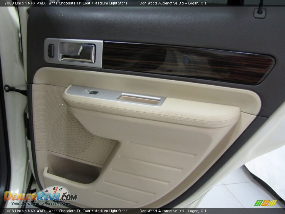 2008 Lincoln MKX AWD White Chocolate Tri Coat / Medium Light Stone Photo #13